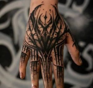 Tribal Hand Tattoo