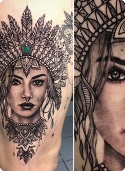 Black & Grey Tattoo